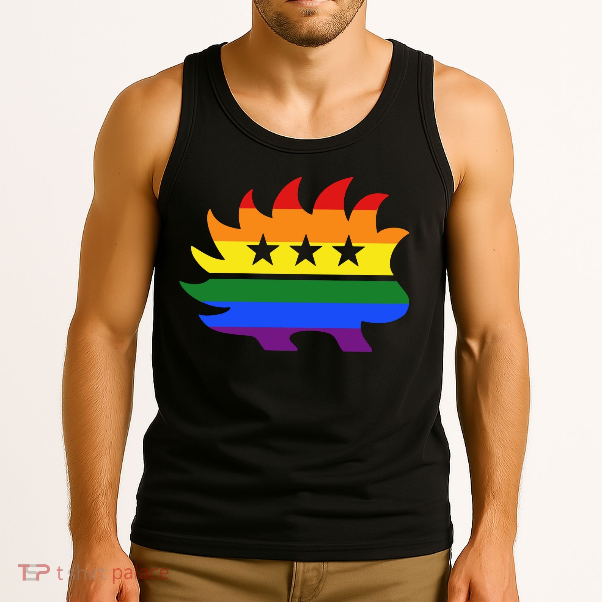 Libertarian Party Porcupine Rainbow Tank Top