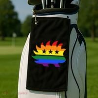 Libertarian Party Porcupine Rainbow Golf Towel thumb 2