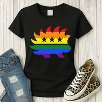 Libertarian Party Porcupine Rainbow Women's T-Shirt thumb 3