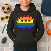Libertarian Party Porcupine Rainbow Kids Hoodie thumb 2