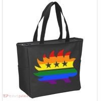 Libertarian Party Porcupine Rainbow Tote Bag thumb 2