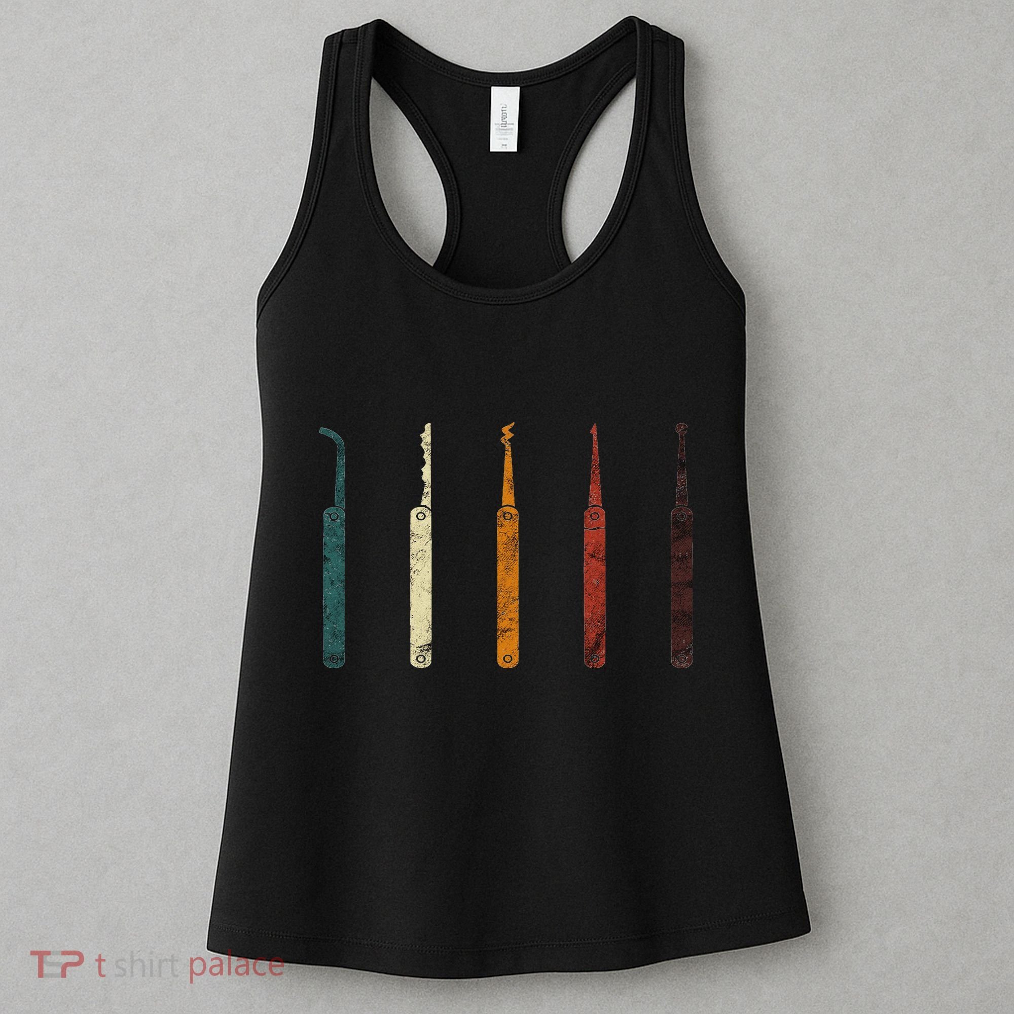 Lock Picker Retro Locksmith Lock Picking Locksmithing Women's Tank Top