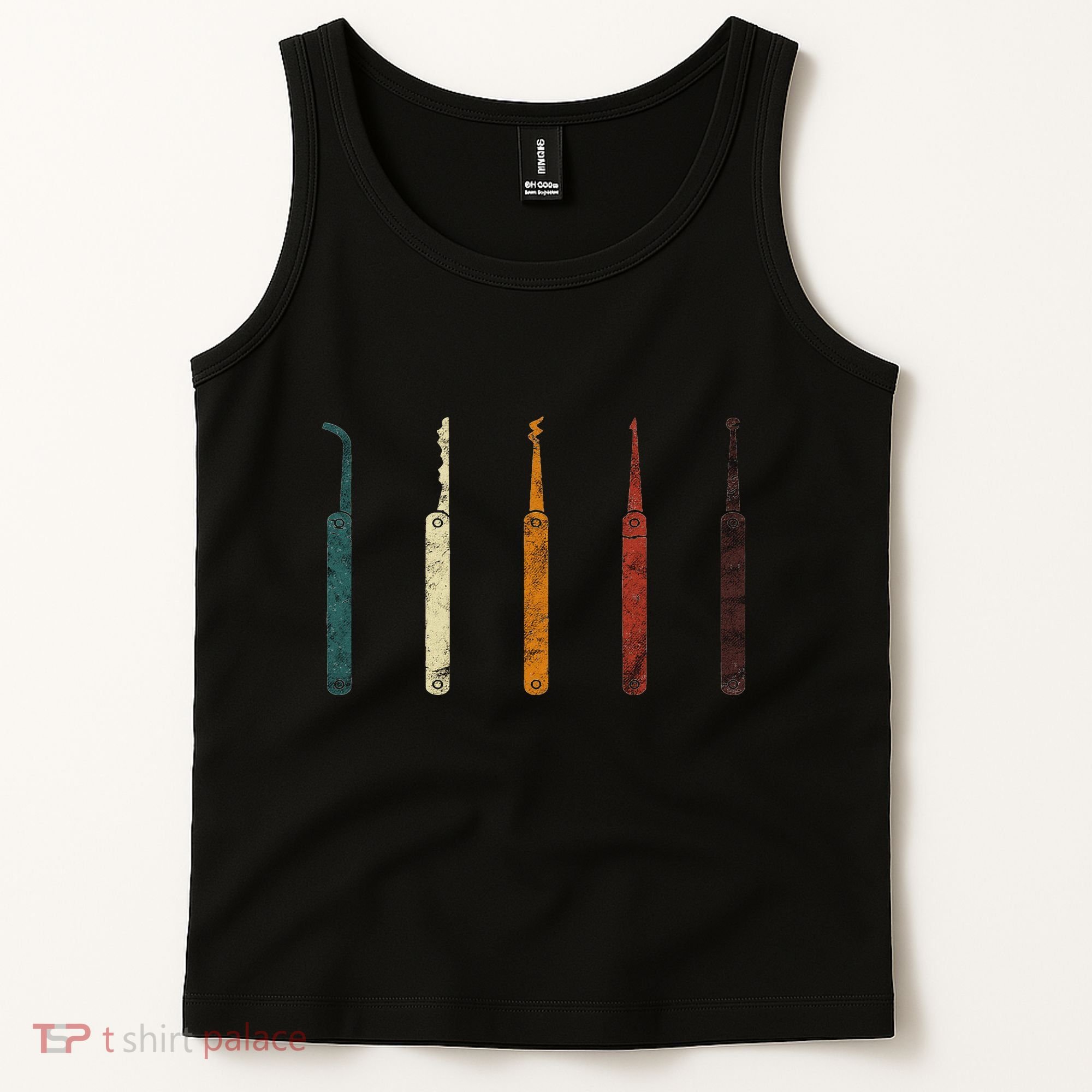 Lock Picker Retro Locksmith Lock Picking Locksmithing Tank Top