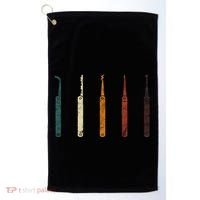 Lock Picker Retro Locksmith Lock Picking Locksmithing Golf Towel thumb 0