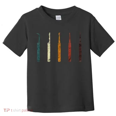 Lock Picker Retro Locksmith Lock Picking Locksmithing Toddler T-Shirt