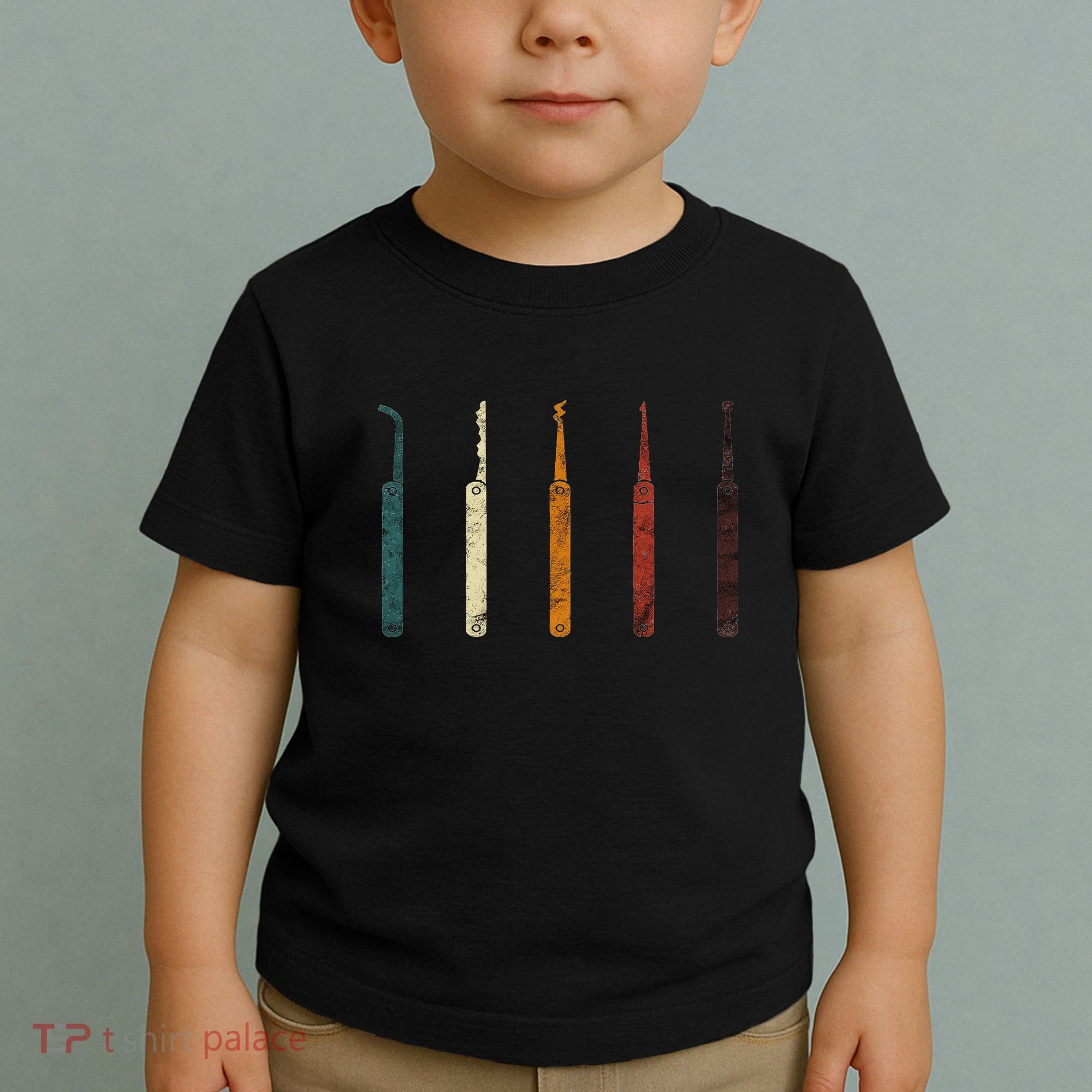 Lock Picker Retro Locksmith Lock Picking Locksmithing Toddler T-Shirt