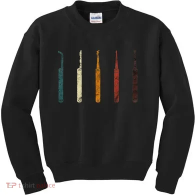 Lock Picker Retro Locksmith Lock Picking Locksmithing Kids Sweatshirt