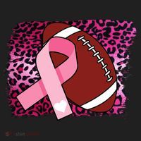 Leopard Pink Ribbon Breast Cancer Football Golf Towel thumb 3