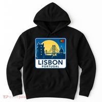 LISBON PORTUGAL RETRO LOGO Hoodie thumb 0