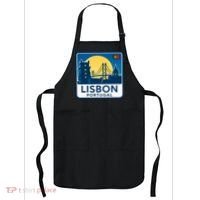 LISBON PORTUGAL RETRO LOGO Apron thumb 0