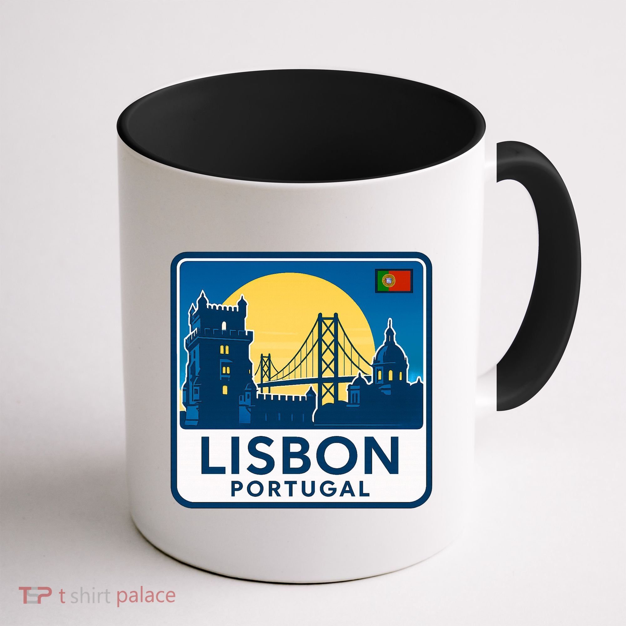 LISBON PORTUGAL RETRO LOGO Coffee Mug