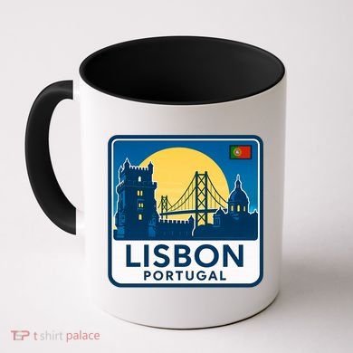 LISBON PORTUGAL RETRO LOGO Coffee Mug