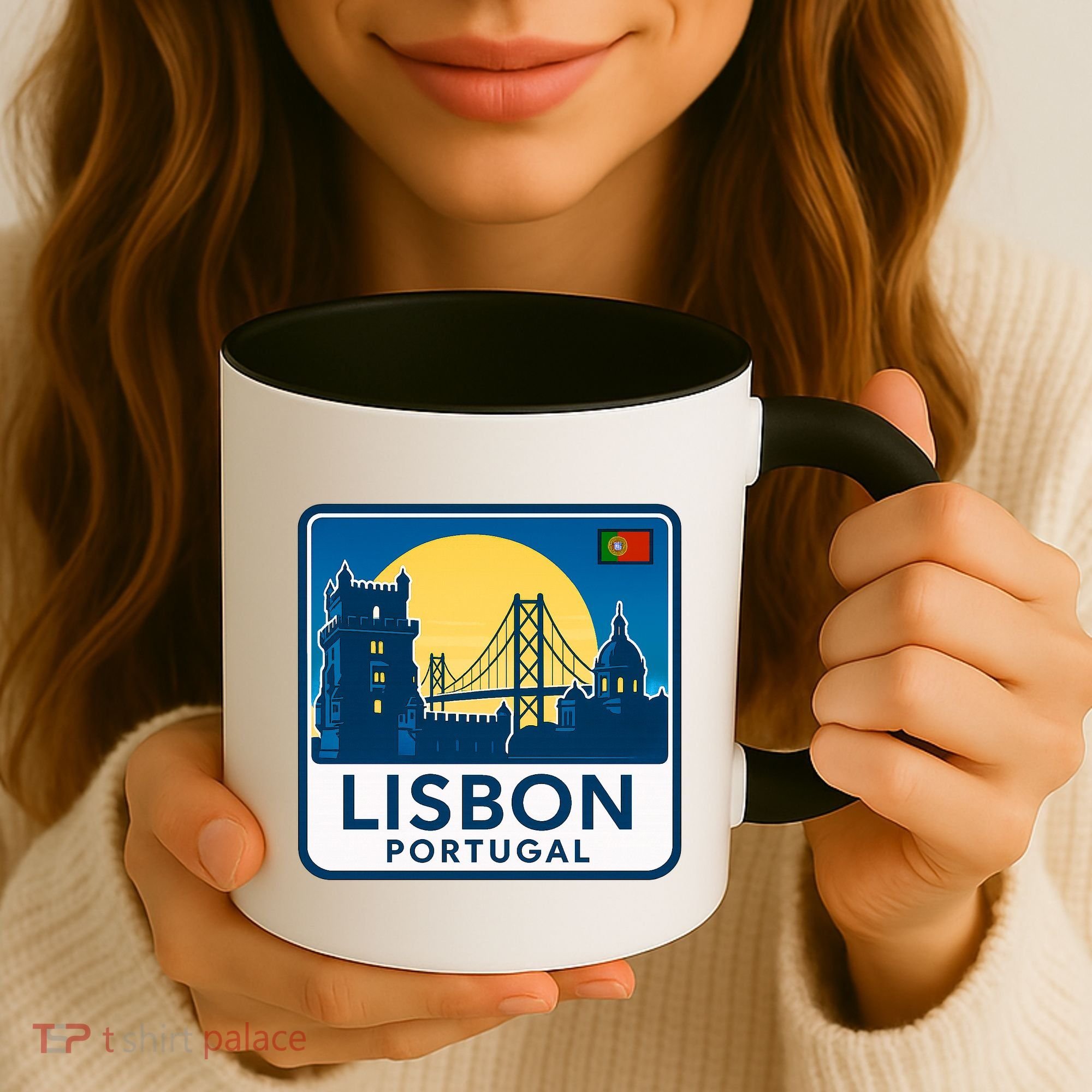 LISBON PORTUGAL RETRO LOGO Coffee Mug