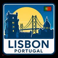 LISBON PORTUGAL RETRO LOGO Coffee Mug thumb 5