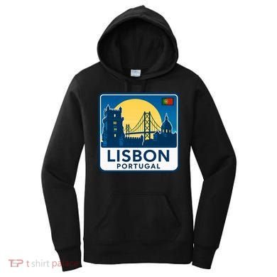 LISBON PORTUGAL RETRO LOGO Women's Hoodie