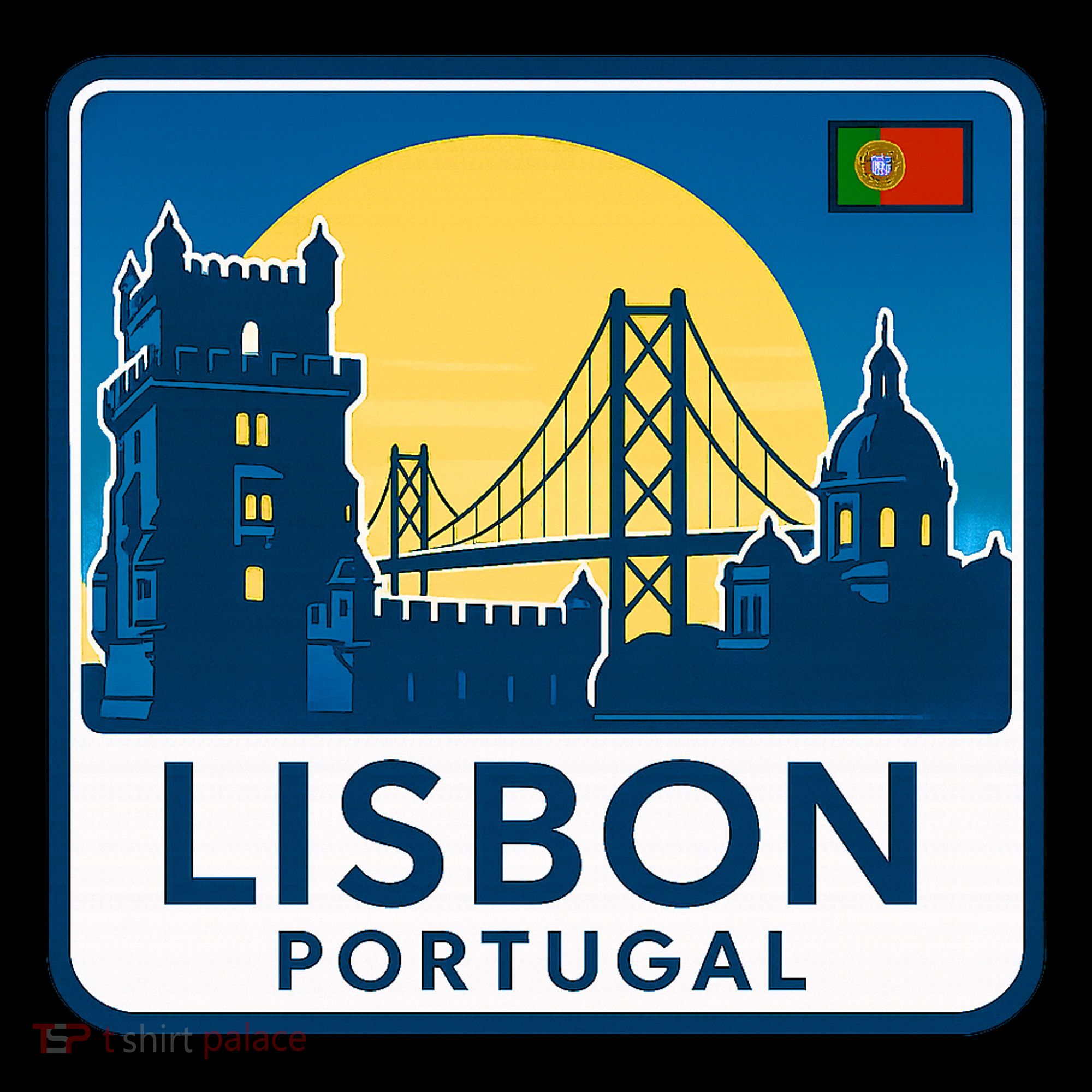 LISBON PORTUGAL RETRO LOGO Women's Hoodie
