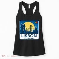 LISBON PORTUGAL RETRO LOGO Women's Tank Top thumb 0