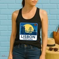 LISBON PORTUGAL RETRO LOGO Women's Tank Top thumb 2