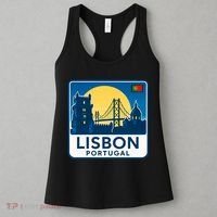 LISBON PORTUGAL RETRO LOGO Women's Tank Top thumb 3