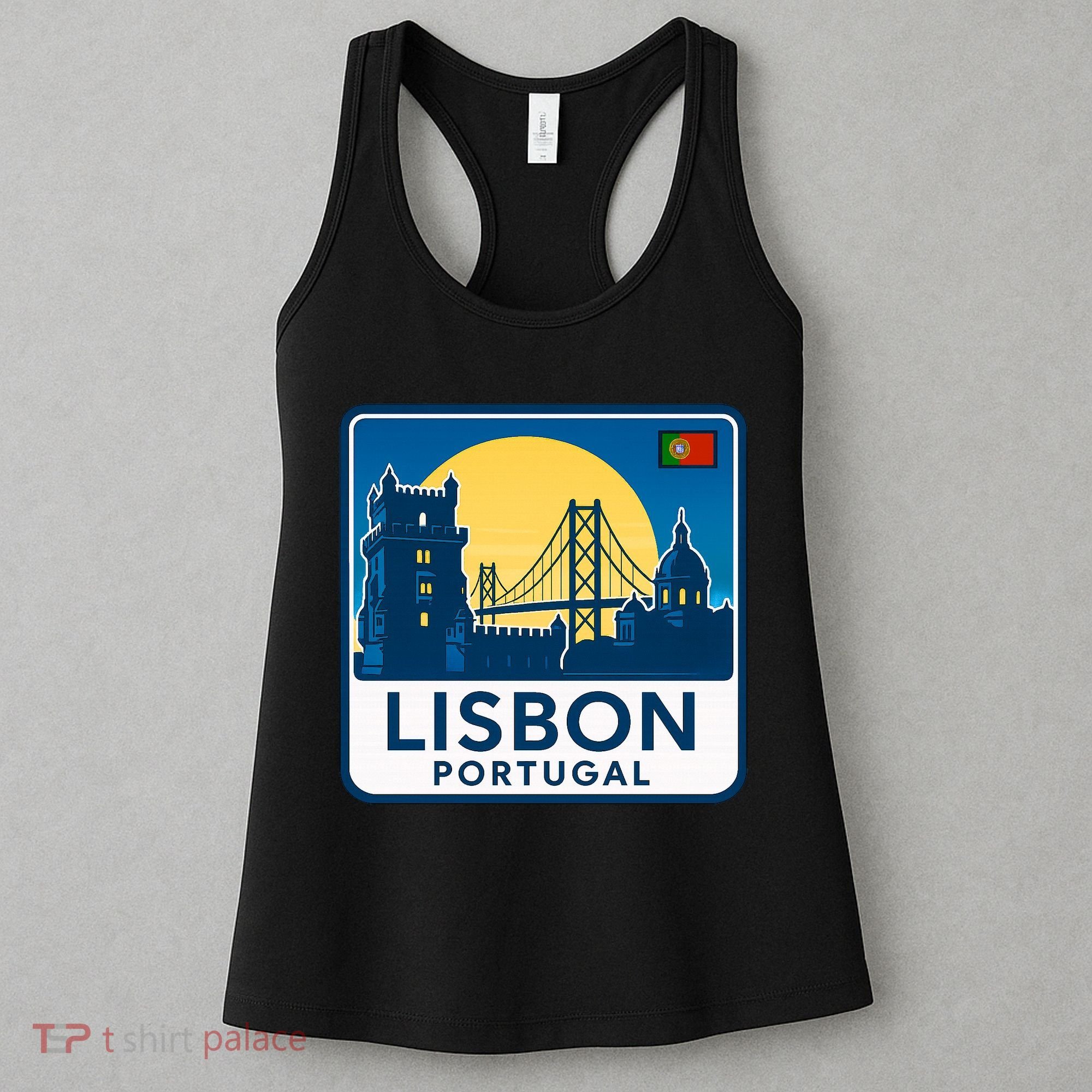 LISBON PORTUGAL RETRO LOGO Women's Tank Top