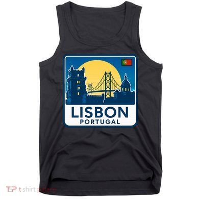 LISBON PORTUGAL RETRO LOGO Tank Top