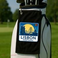 LISBON PORTUGAL RETRO LOGO Golf Towel thumb 2