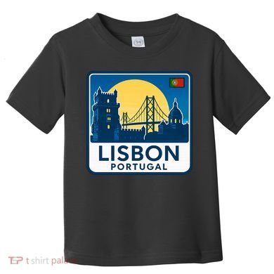 LISBON PORTUGAL RETRO LOGO Toddler T-Shirt