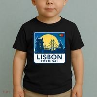 LISBON PORTUGAL RETRO LOGO Toddler T-Shirt thumb 2