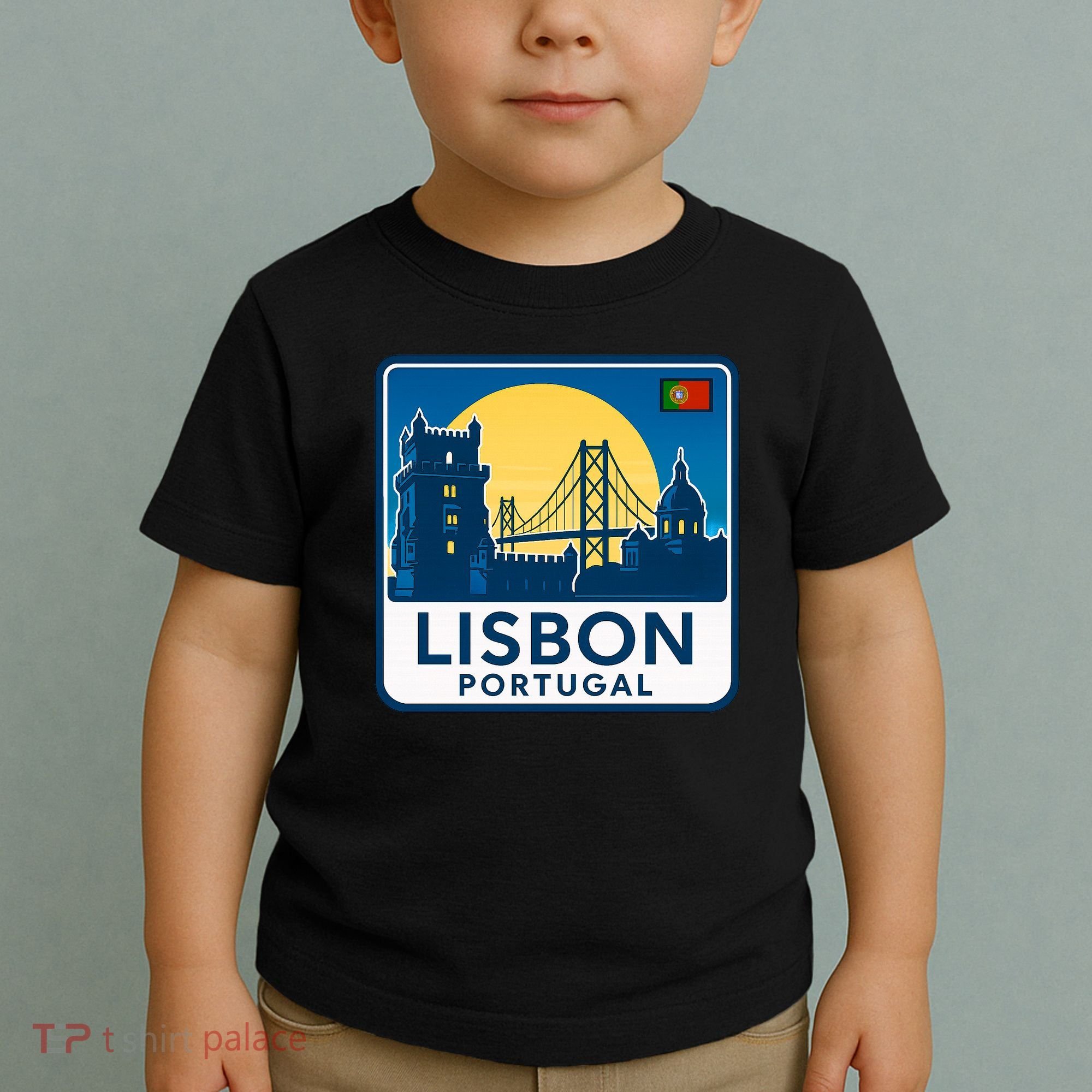 LISBON PORTUGAL RETRO LOGO Toddler T-Shirt