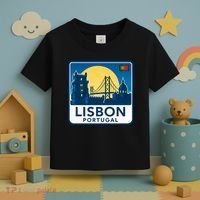LISBON PORTUGAL RETRO LOGO Toddler T-Shirt thumb 3