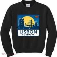 LISBON PORTUGAL RETRO LOGO Kids Sweatshirt thumb 0