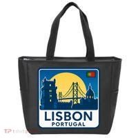 LISBON PORTUGAL RETRO LOGO Tote Bag thumb 0