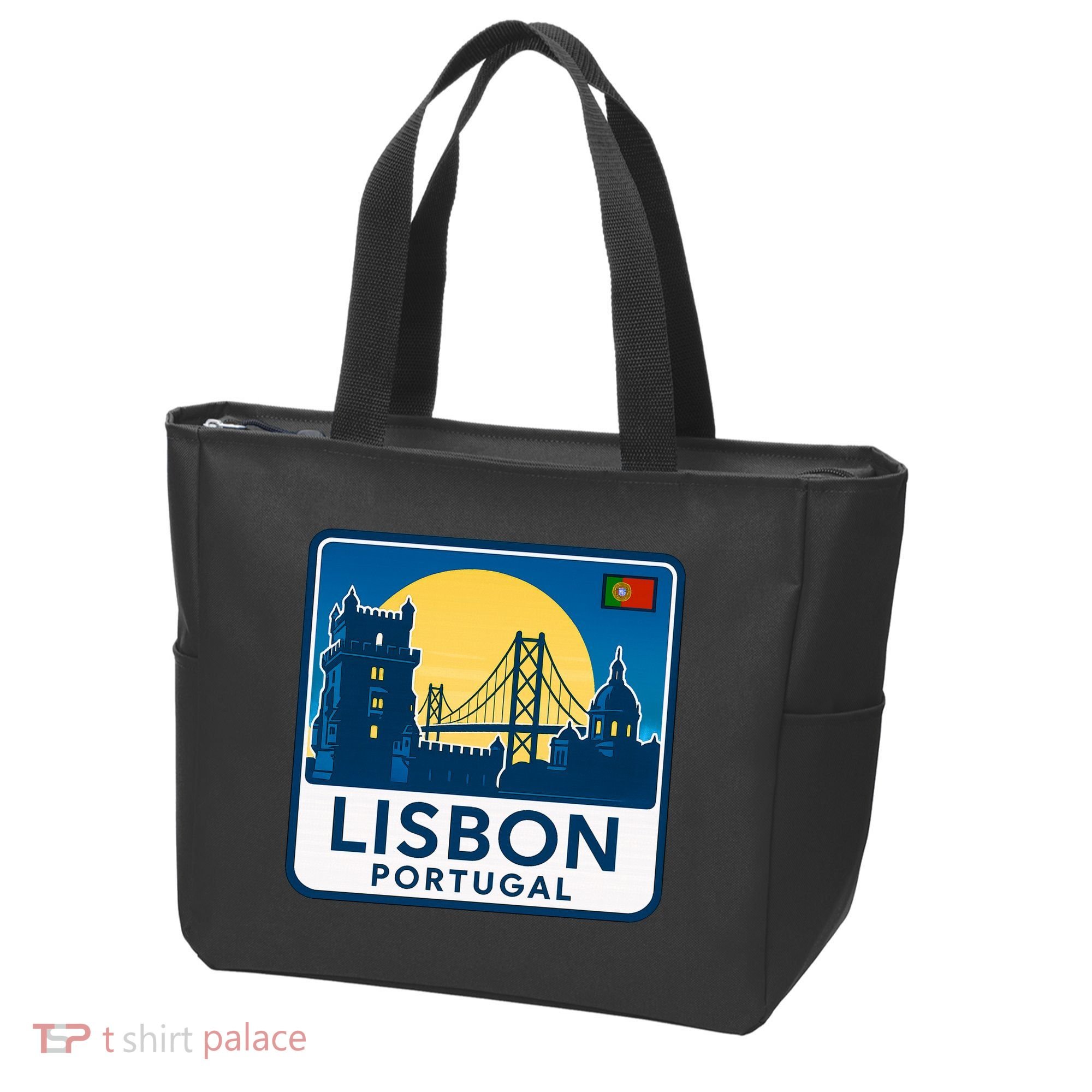 LISBON PORTUGAL RETRO LOGO Tote Bag