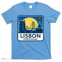 LISBON PORTUGAL RETRO LOGO T-Shirt thumb 0