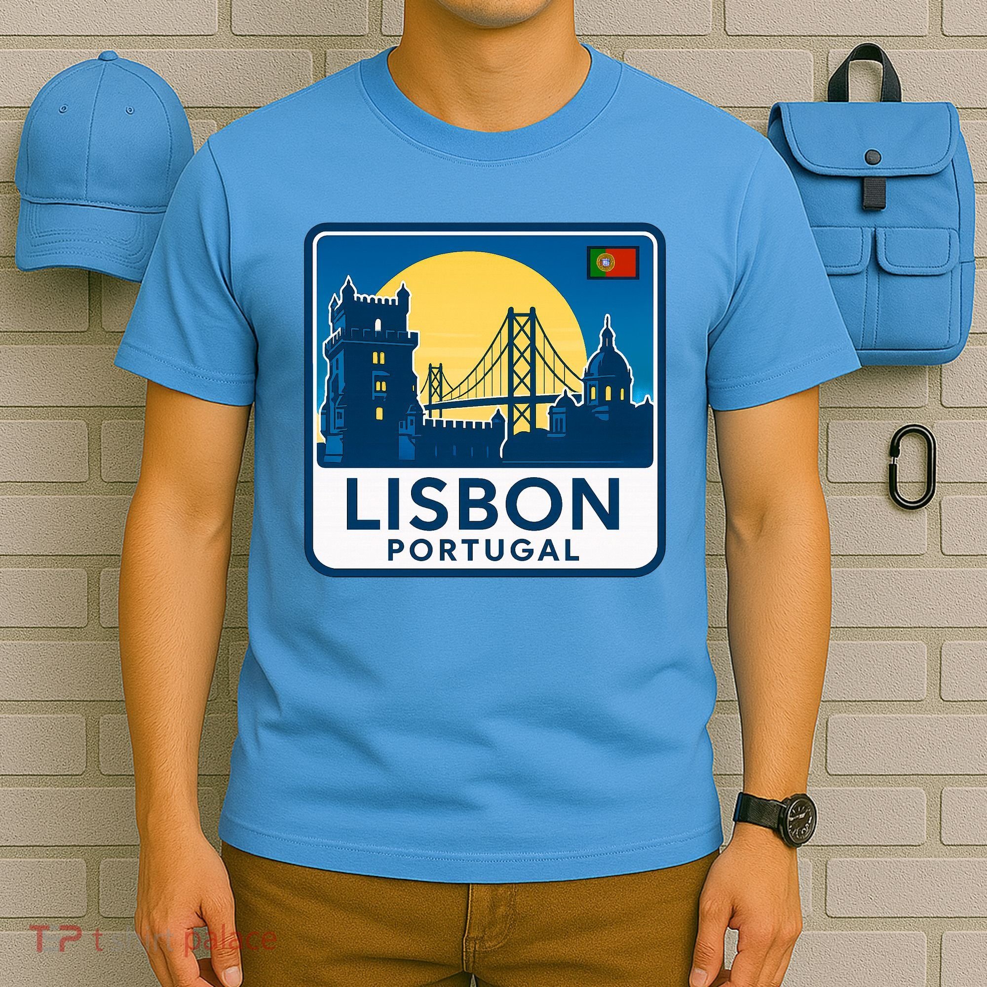 LISBON PORTUGAL RETRO LOGO T-Shirt