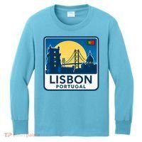 LISBON PORTUGAL RETRO LOGO Kids Long Sleeve Shirt thumb 0