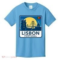 LISBON PORTUGAL RETRO LOGO Kids T-Shirt thumb 0