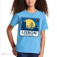 LISBON PORTUGAL RETRO LOGO Kids T-Shirt thumb 2