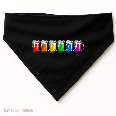 LGBT Pride Rainbow Beer USA-Made Doggie Bandana