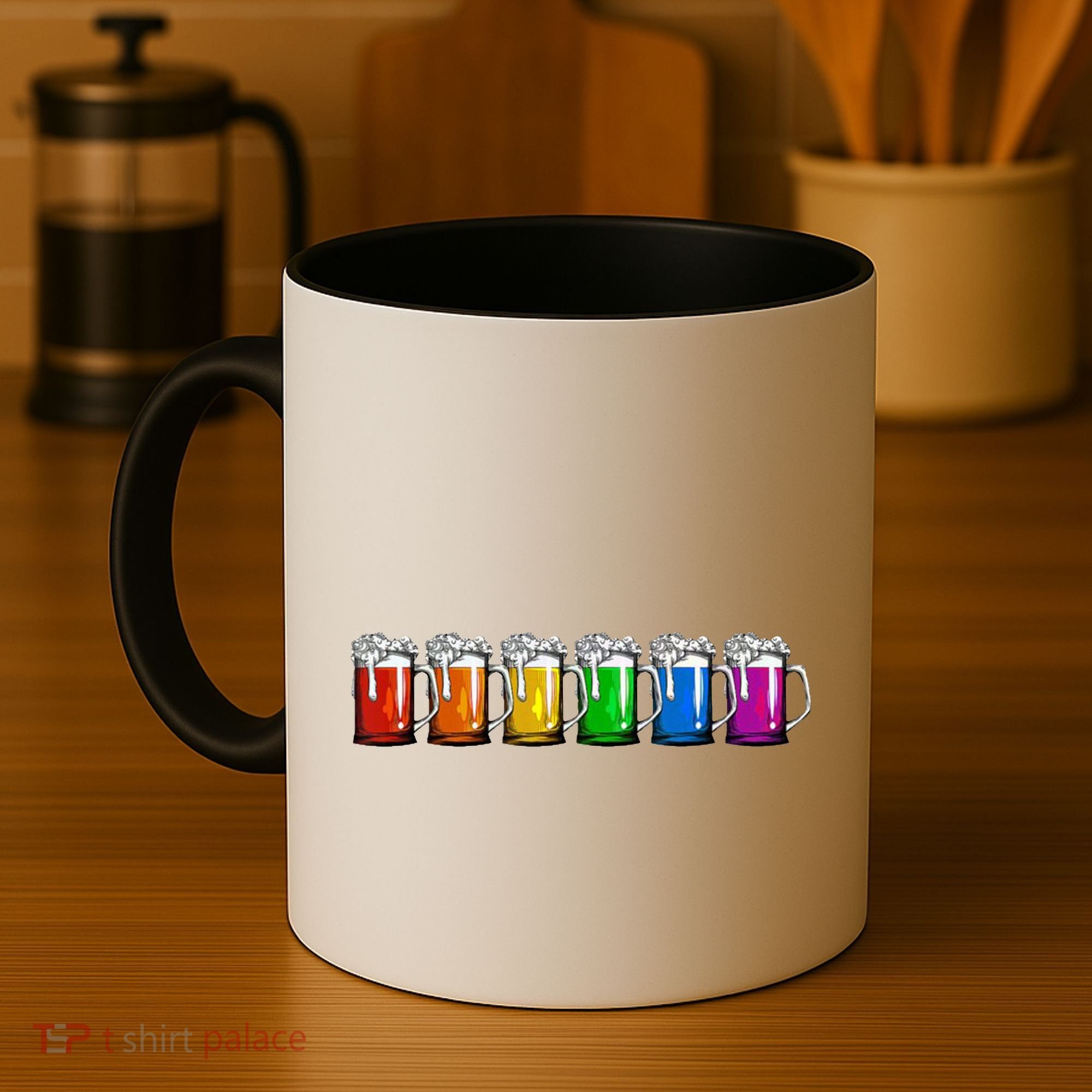 LGBT Pride Rainbow Beer Coffee Mug