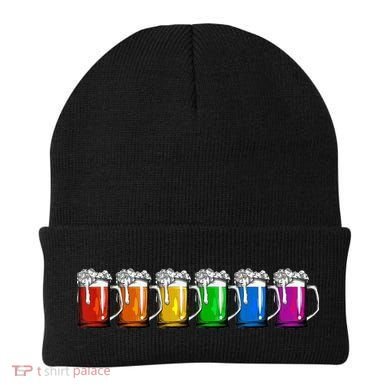 LGBT Pride Rainbow Beer Beanie
