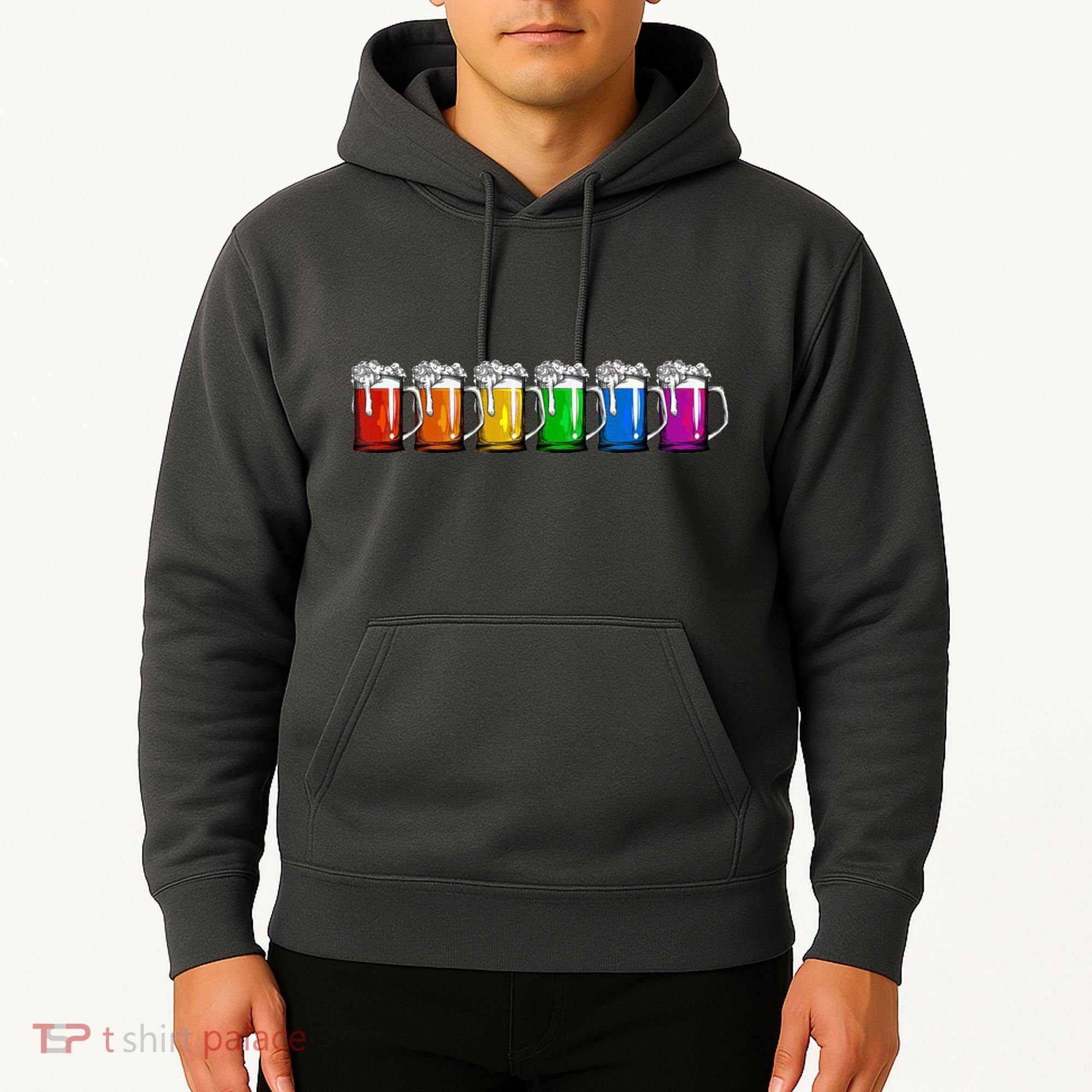 LGBT Pride Rainbow Beer Hoodie