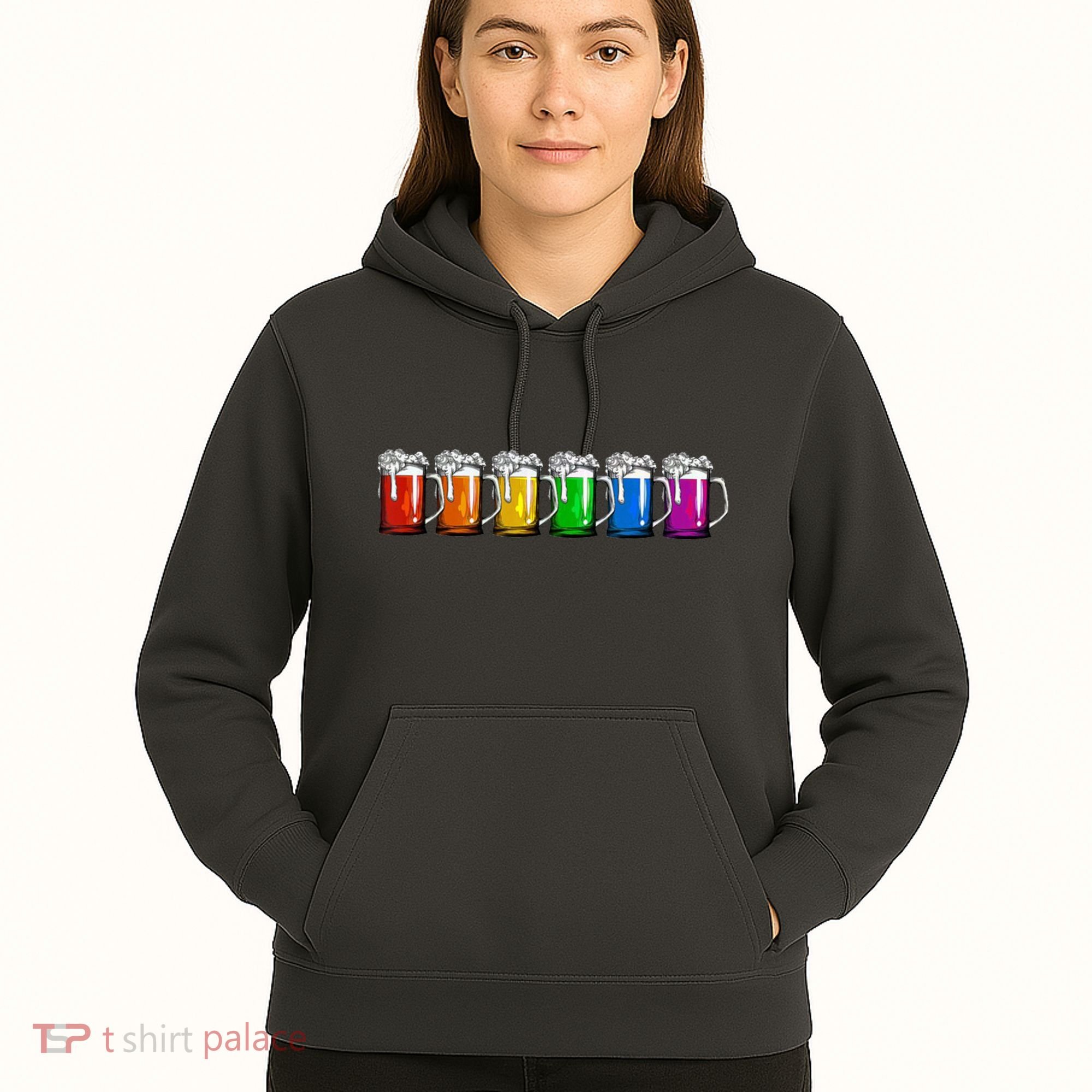 LGBT Pride Rainbow Beer Hoodie