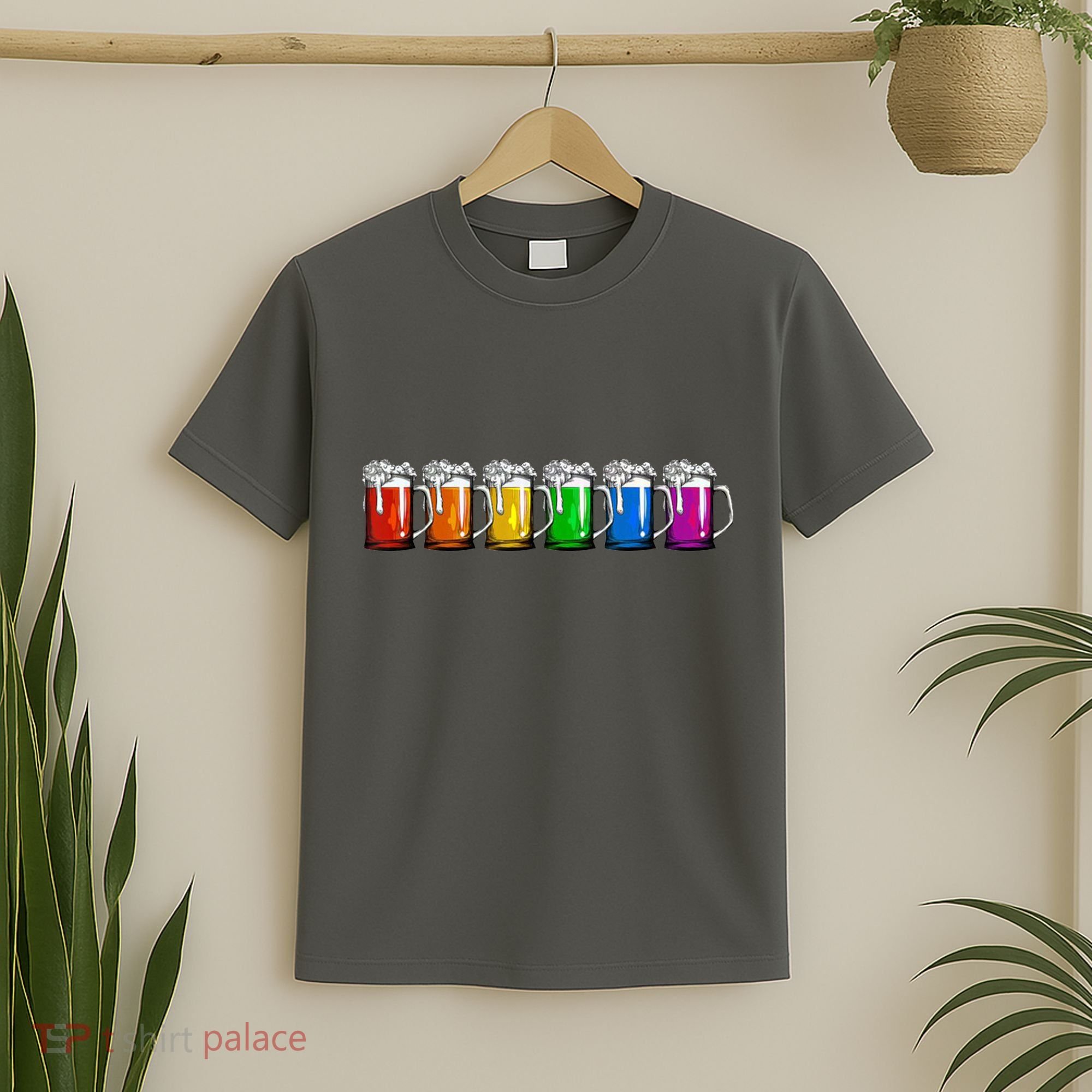 LGBT Pride Rainbow Beer T-Shirt