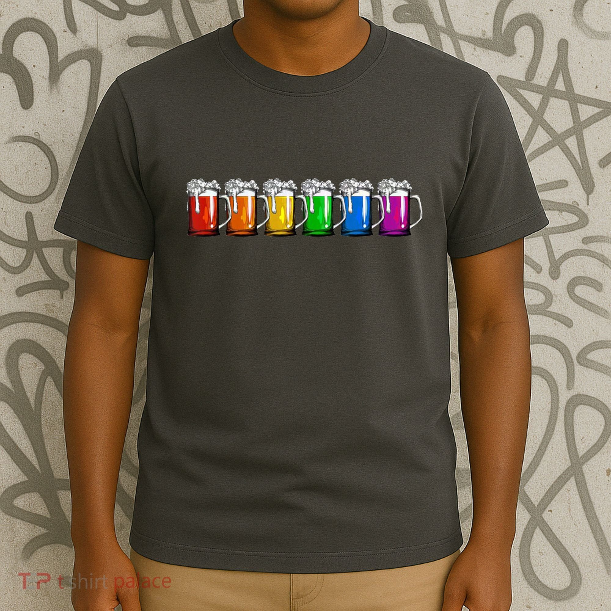 LGBT Pride Rainbow Beer T-Shirt