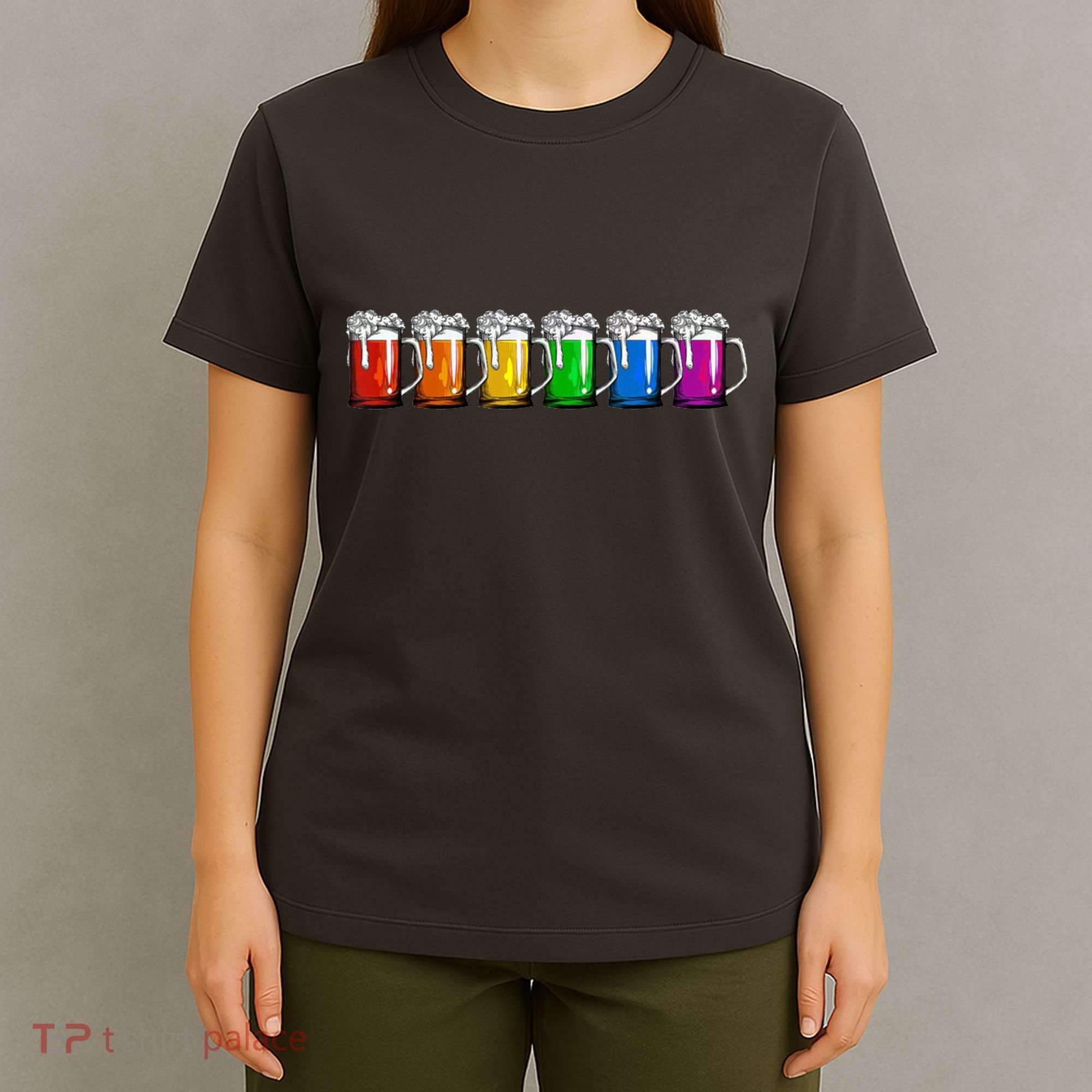 LGBT Pride Rainbow Beer T-Shirt