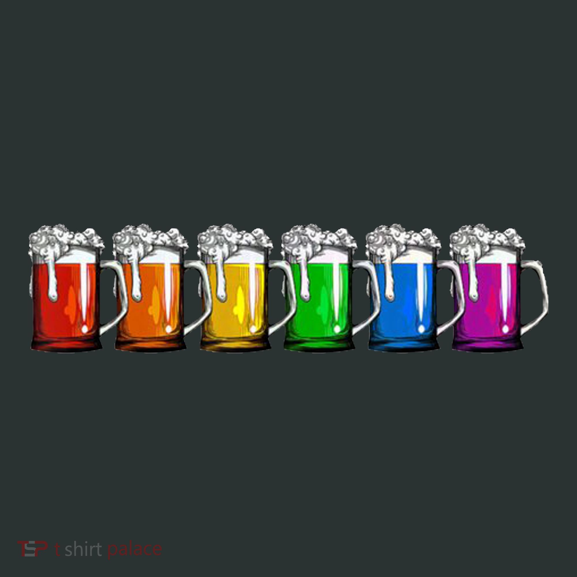 LGBT Pride Rainbow Beer T-Shirt