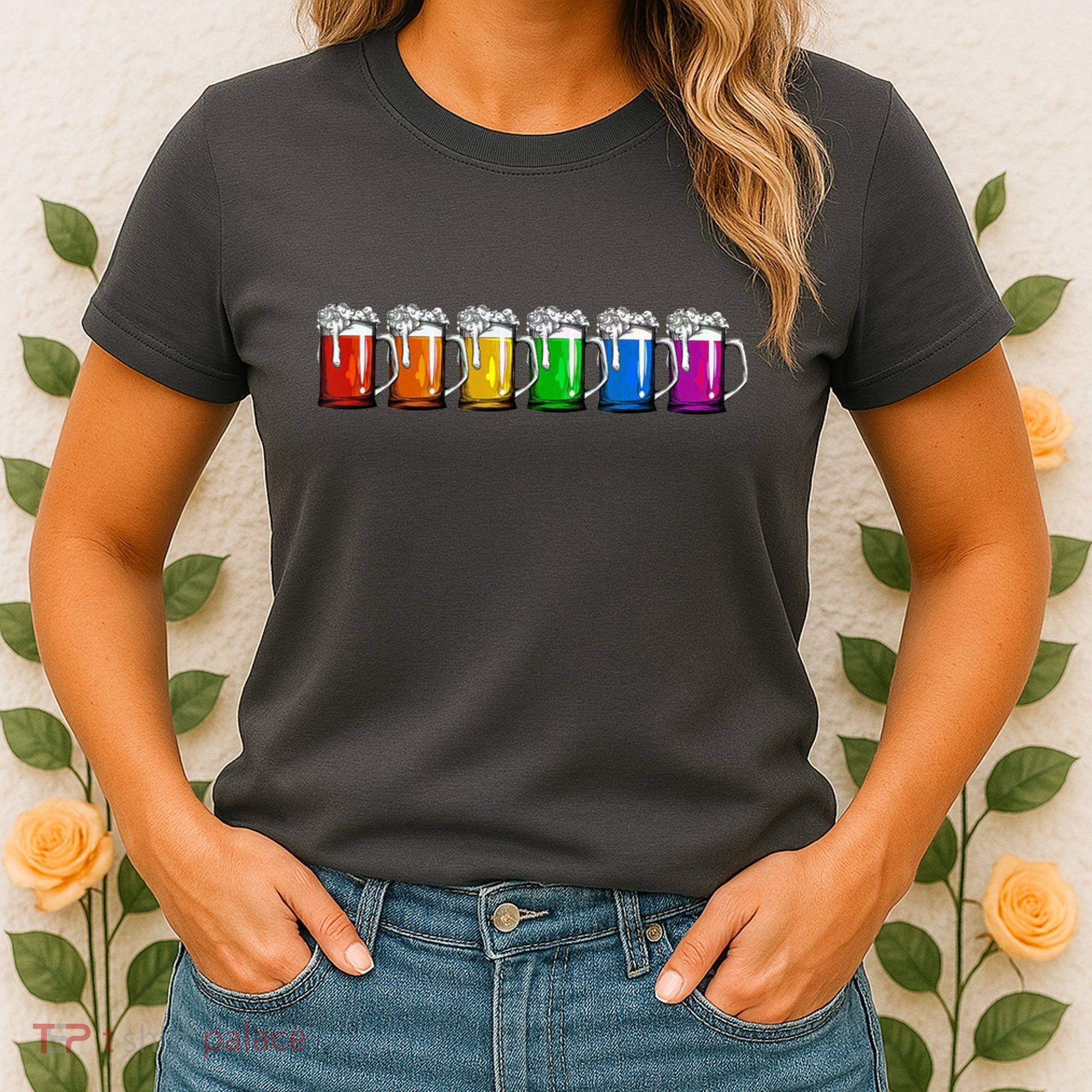 LGBT Pride Rainbow Beer Women's T-Shirt