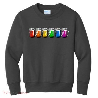 LGBT Pride Rainbow Beer Kids Sweatshirt