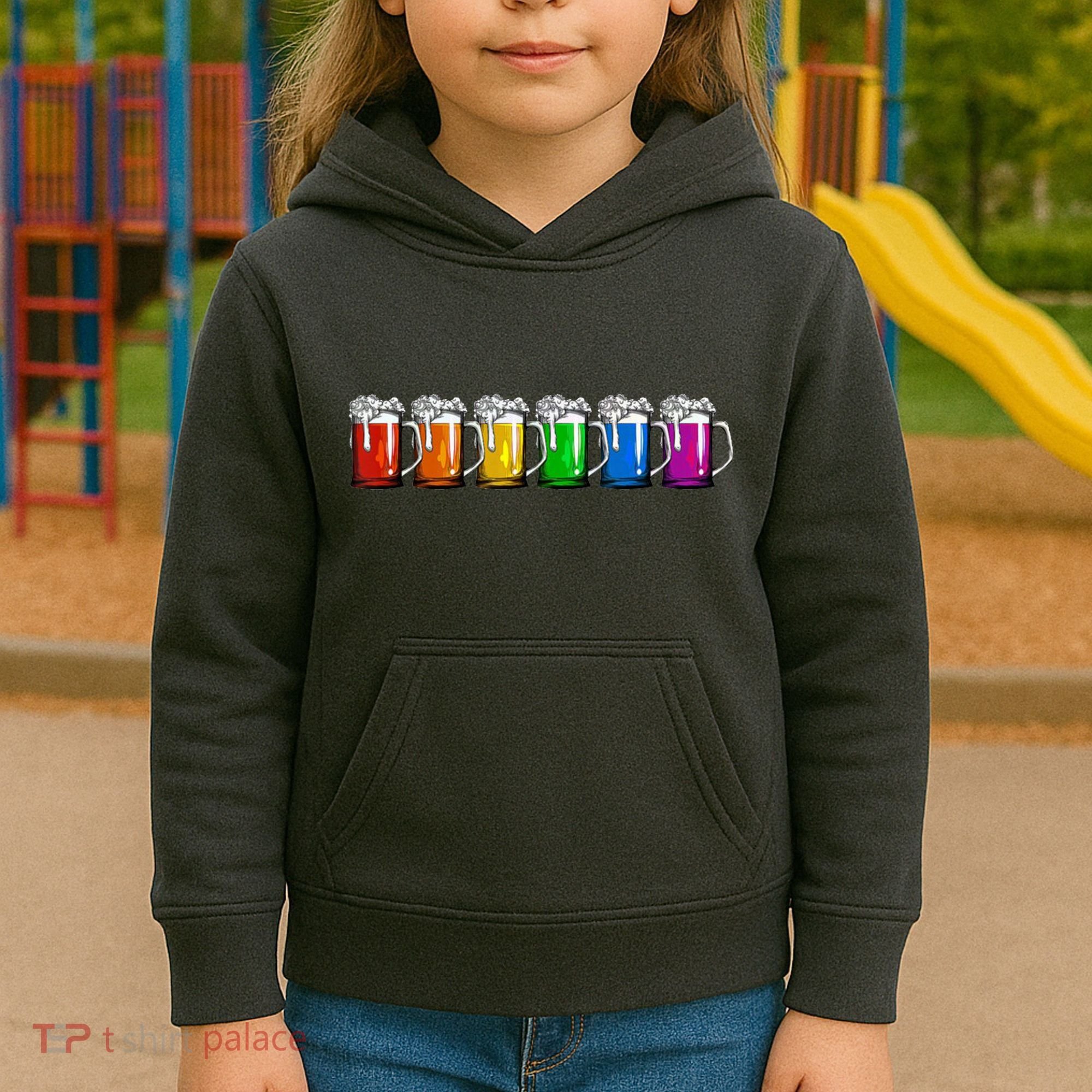 LGBT Pride Rainbow Beer Kids Hoodie